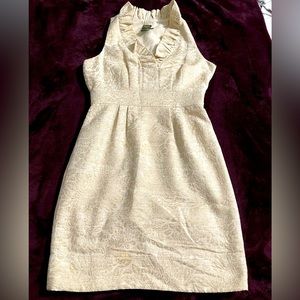 Taylor golden cocktail dress